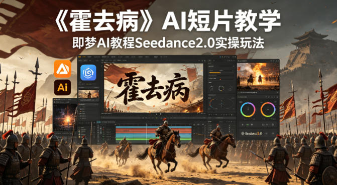 《霍去病》AI短片教学，即梦AI教程Seedance2.0实操玩法-优优云网创