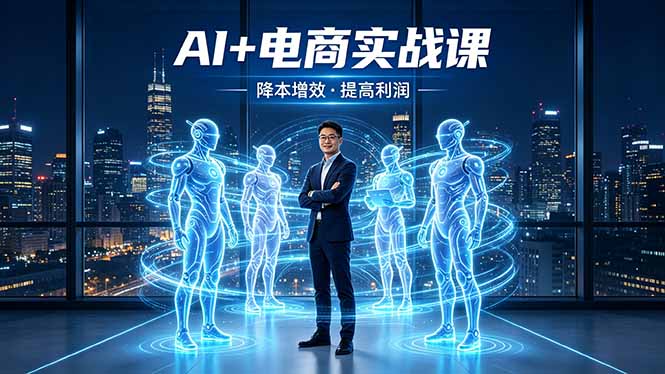 AI+电商实战课，1人+N个AI 智能体，把SOP变AI员工，实现降本增效提高利润-优优云网创