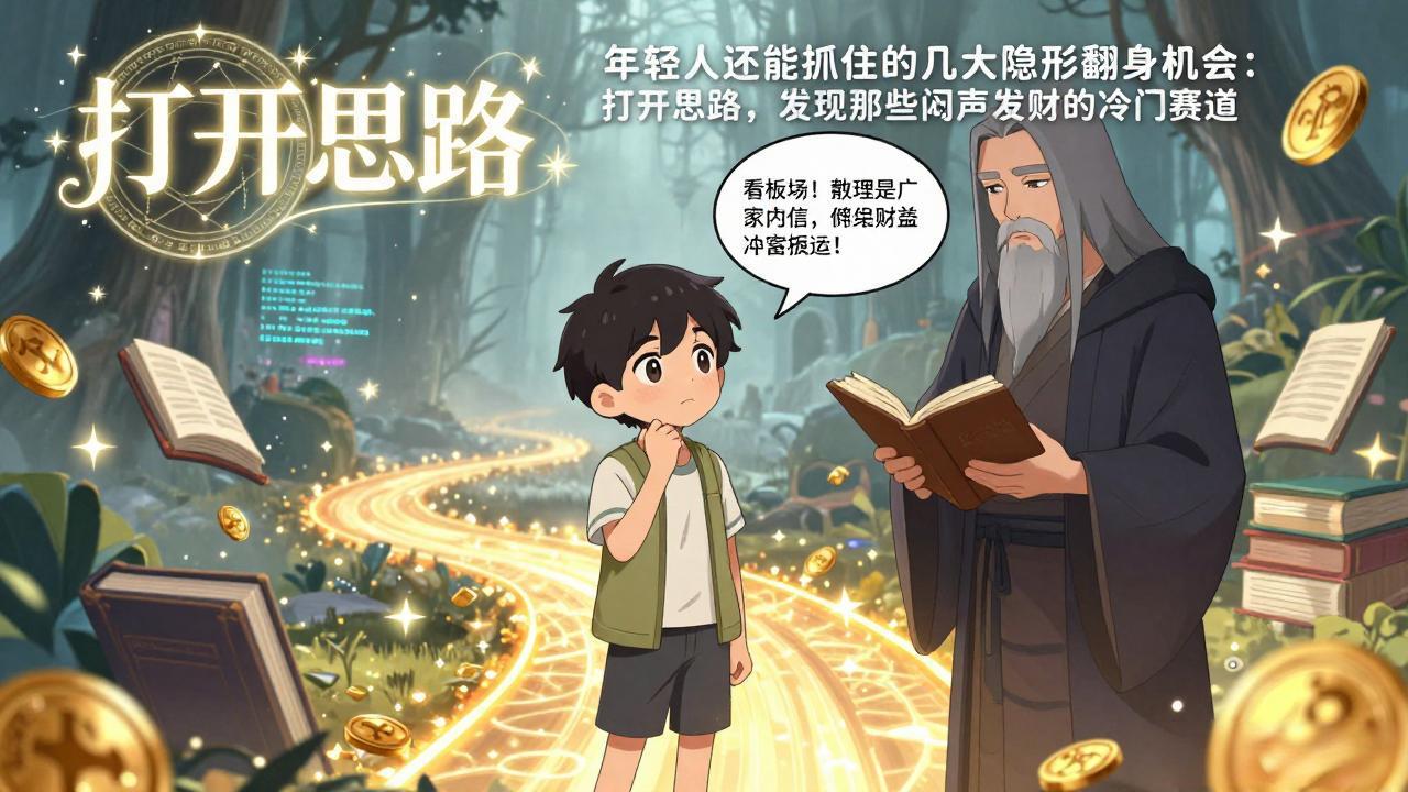 付费文1+2：年轻人还能抓住的几大隐形翻身机会：打开思路，发现那些闷声发财的冷门赛道-优优云网创