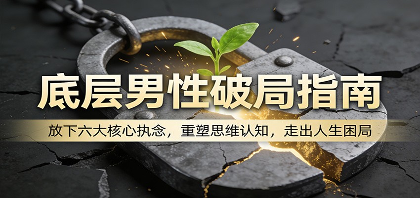 底层男性破局指南：放下六大核心执念，重塑思维认知，走出人生困局-优优云网创