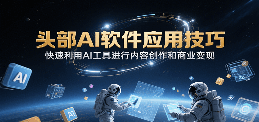图片[1]-头部AI软件应用技巧，快速利用AI工具进行内容创作和商业变现-优优云网创