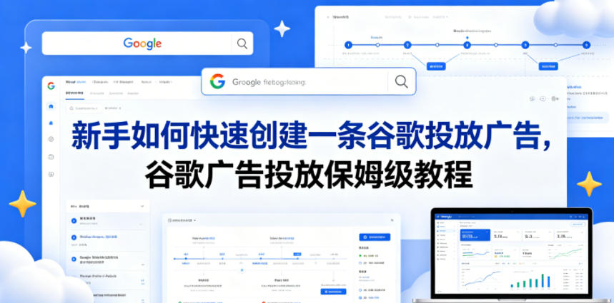 新手如何快速创建一条谷歌投放广告，谷歌广告投放保姆级教程-优优云网创