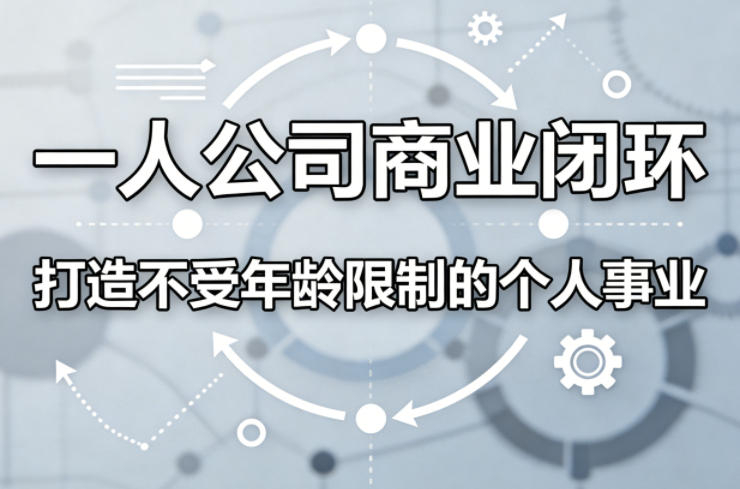 一人公司商业闭环，打造一份不受年龄限制的个人事业-优优云网创