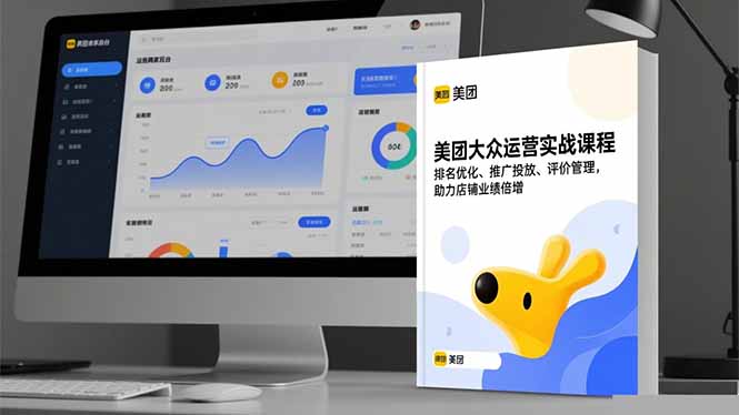 美团大众运营实战课程，排名优化、推广投放、评价管理，助力店铺业绩倍增-云网创
