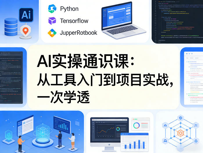 AI实操通识课，从工具入门到项目实战，一次学透-优优云网创