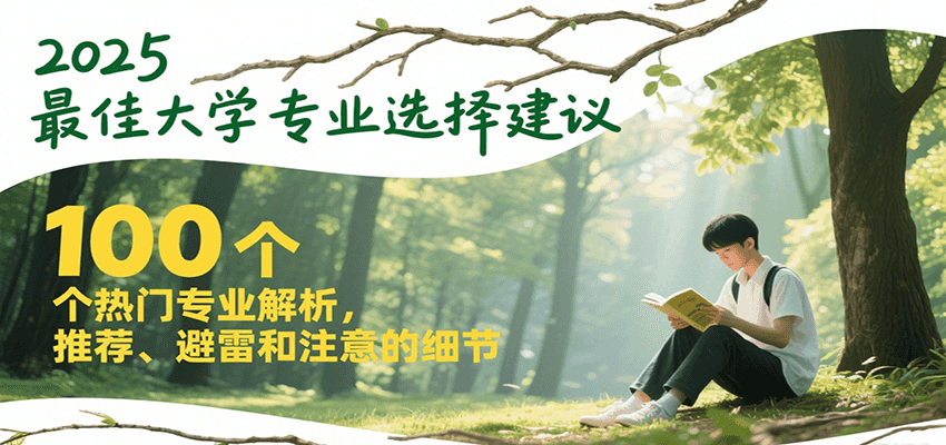 图片[1]-2025最佳大学专业选择建议，100个热门专业解析，推荐、避雷和注意的细节-优优云网创