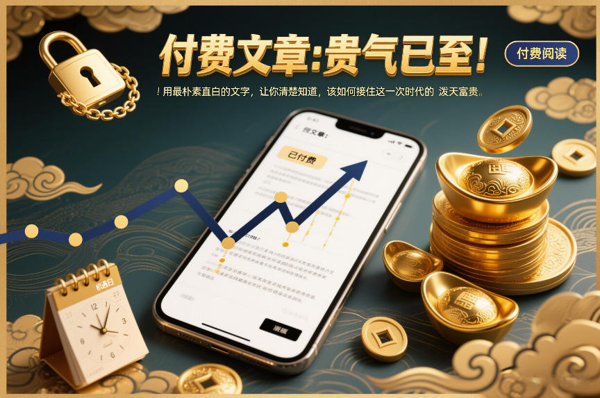 付费文章：贵气已至！用最朴素直白的文字，让你清楚知道，该如何接住这一次时代的泼天富贵-优优云网创