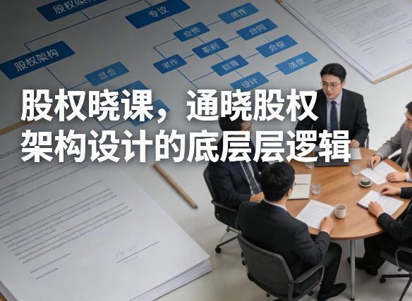 股权晓课，通晓股权架构设计的底层逻辑-优优云网创