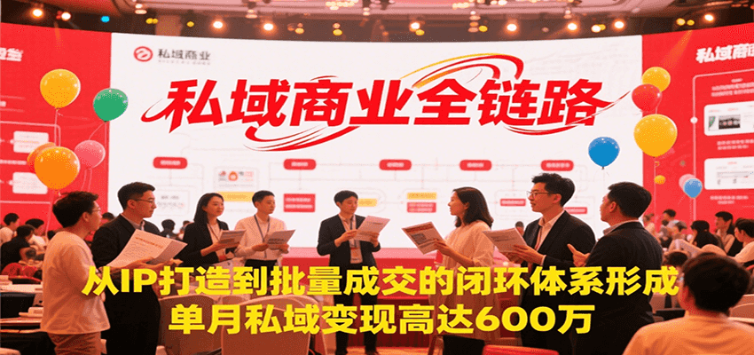 图片[1]-私域商业全链路，从IP打造到批量成交的闭环体系形成，单月私域变现600万-优优云网创
