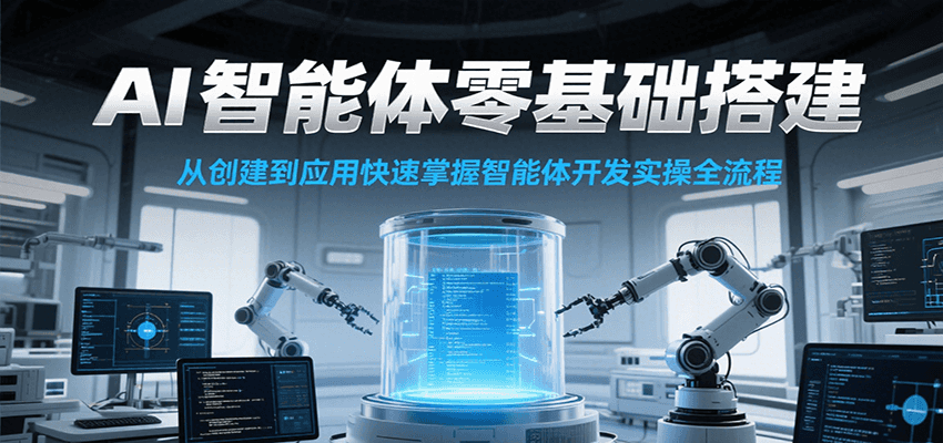 图片[1]-AI智能体零基础搭建实操课，从创建到应用快速掌握智能体开发全流程！-优优云网创
