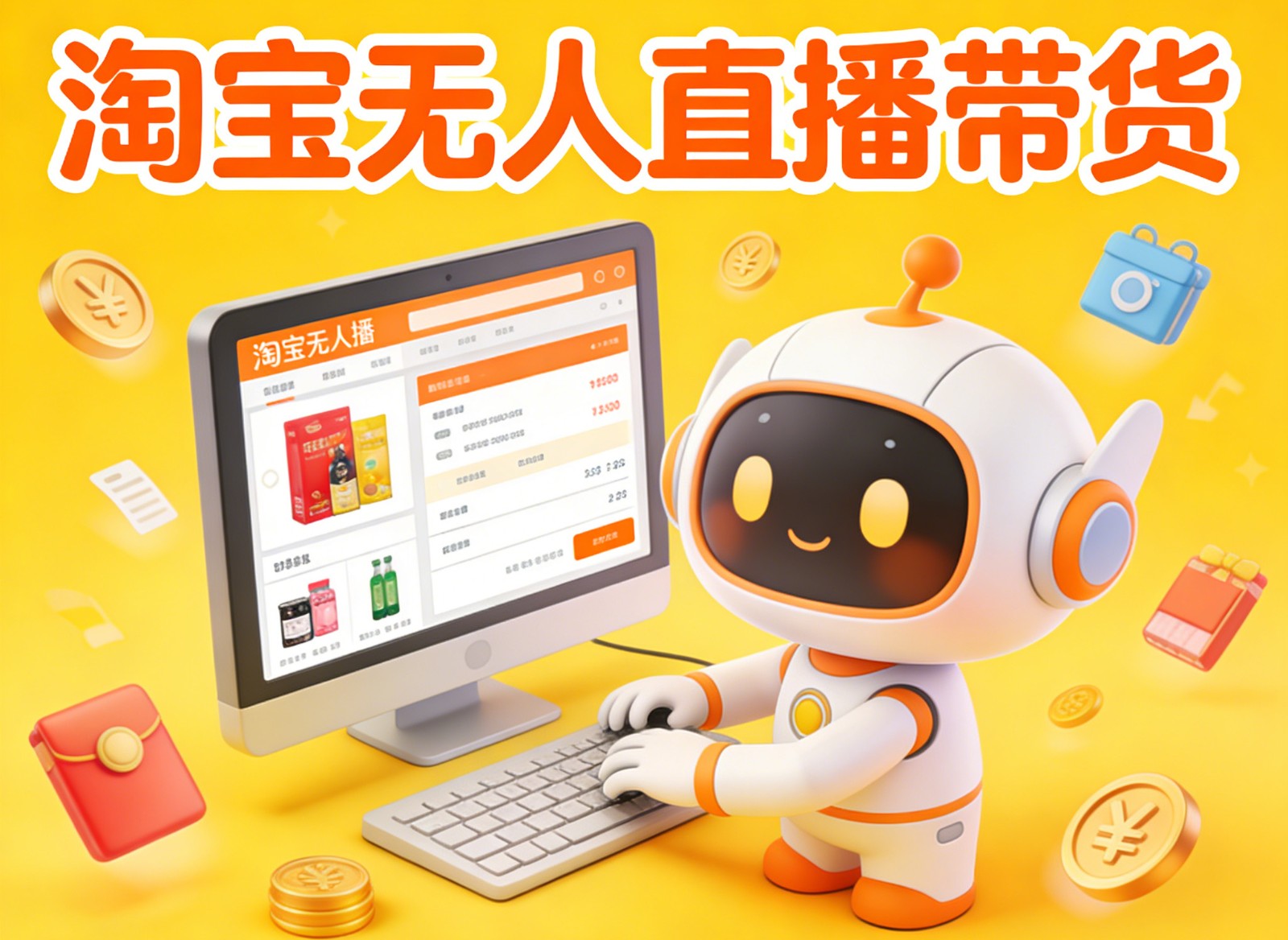 淘宝无人直播带货，24小时自动卖货，月佣金1W+，不违规不封号，不用露脸-优优云网创