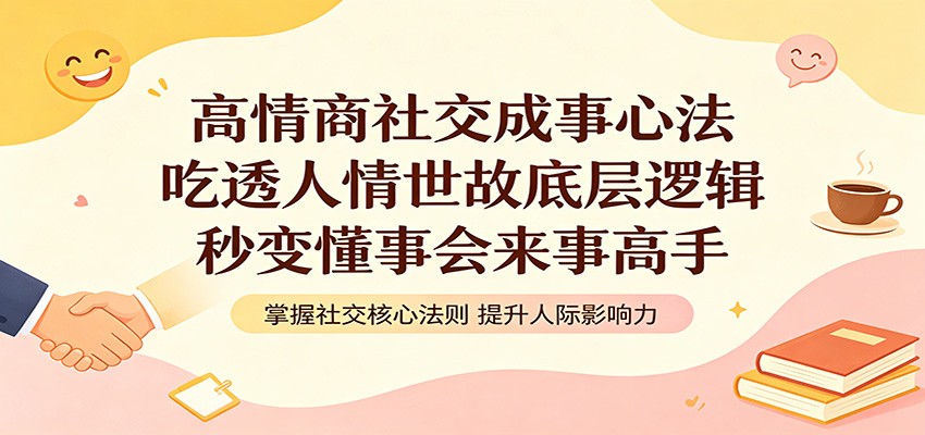 高情商社交成事心法：吃透人情世故底层逻辑，秒变懂事会来事高手-优优云网创