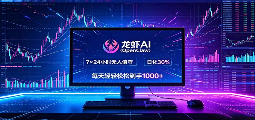 龙虾AI(OpenClaw)全自动挂机，智能操控电脑高效执行任务，每天轻松到手四位数-优优云网创
