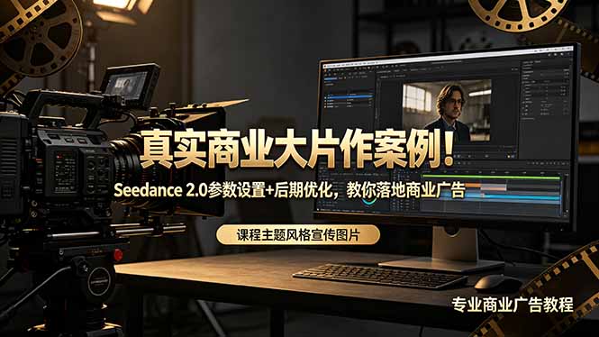 真实商业大片作案例！Seedance 2.0参数设置+后期优化，教你落地商业广告-优优云网创