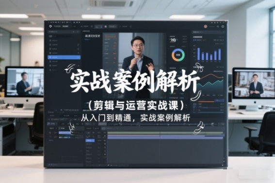 剪辑与运营实战课，从入门到精通，实战案例解析(更新2026)-优优云网创