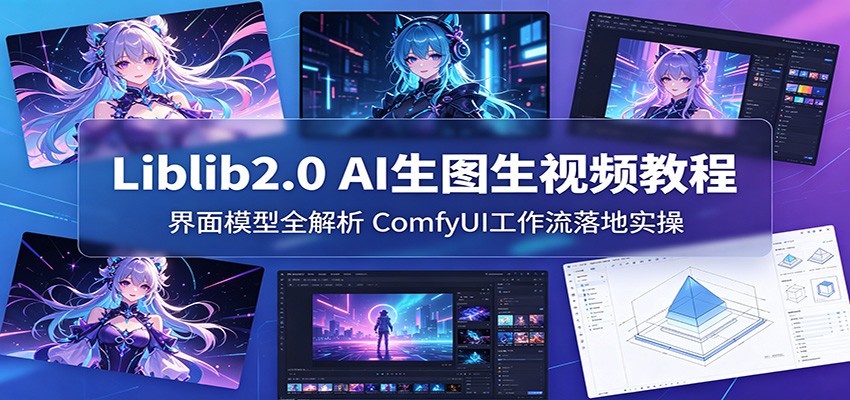 Liblib2.0 AI生图生视频教程：界面模型全解析，ComfyUI工作流落地实操-优优云网创
