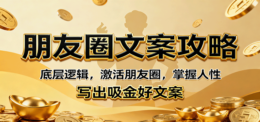 图片[1]-朋友圈文案攻略：底层逻辑，激活朋友圈，掌握人性，写出吸金好文案-优优云网创