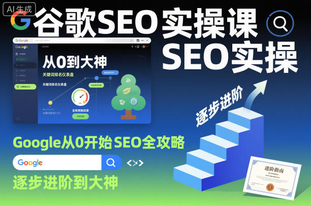 谷歌SEO实操课，Google从0开始SEO全攻略，逐步进阶到大神(更新26年)-优优云网创
