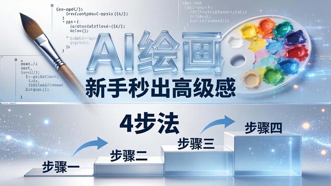 AI绘画入门别再硬磕了！即梦4步法：万能提示词公式+BRTR框架，新手秒出高级感-优优云网创