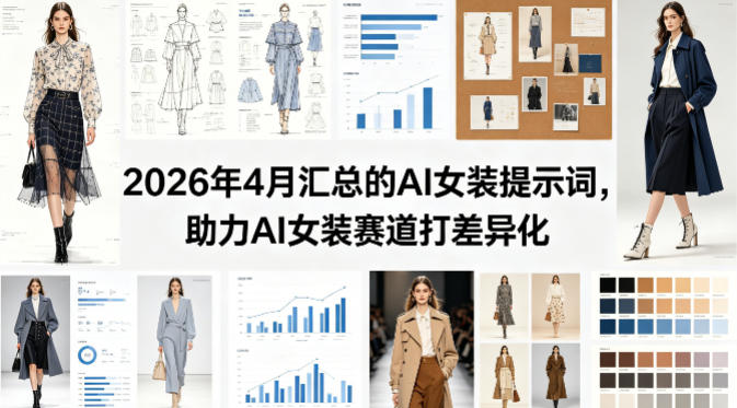 2026年4月汇总的AI女装提示词，助力AI女装赛道打差异化-优优云网创
