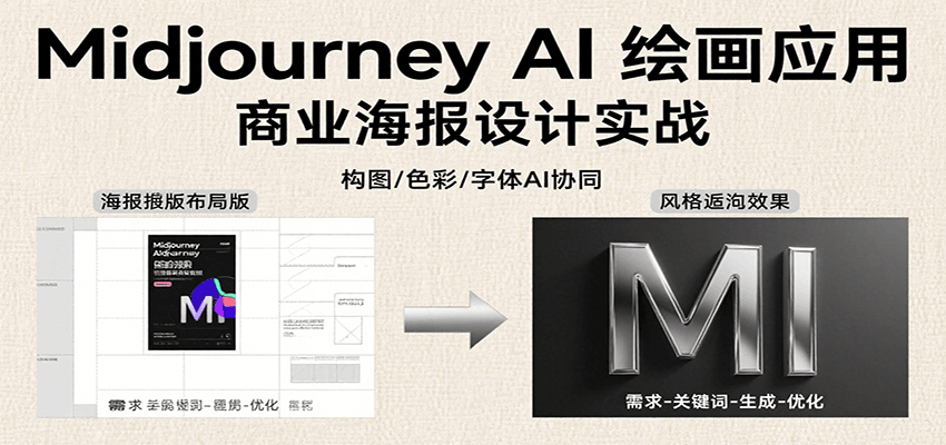 图片[1]-Midjourney AI绘画应用，关键词指令解析、漫画头像制作、海报设计、3D人物生成等-优优云网创