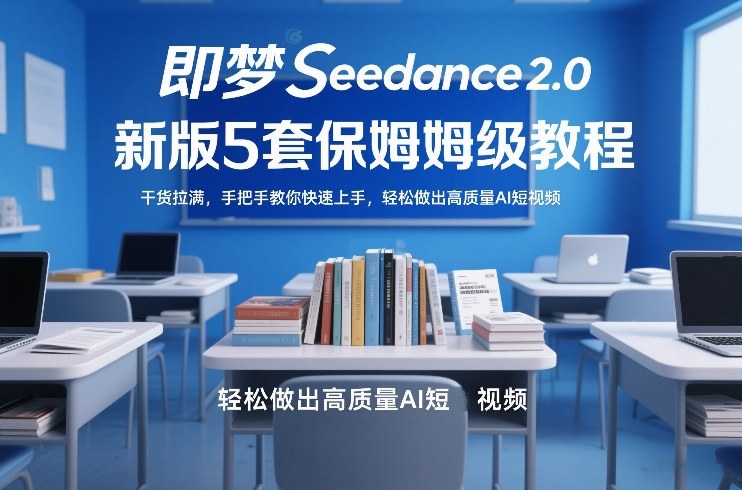 即梦Seedance2.0新版5套保姆级教程，干货拉满，手把手教你快速上手，轻松做出高质量AI短视频-优优云网创