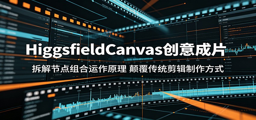 HiggsfieldCanvas创意成片：拆解节点组合运作原理，颠覆传统剪辑制作方式-优优云网创