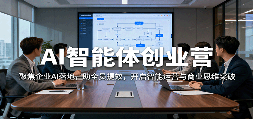 图片[1]-AI智能体创业营：聚焦企业AI落地，助全员提效，开启智能运营与商业思维突破-优优云网创