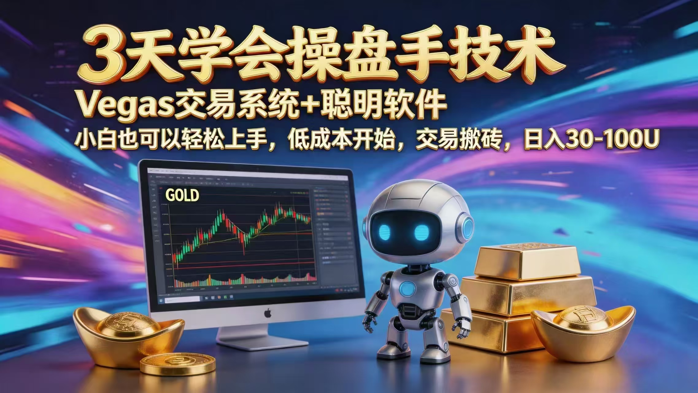 三天学会操盘手技术，vegas技术+聪明软件，小白也可以轻松上手，日入1000+-优优云网创