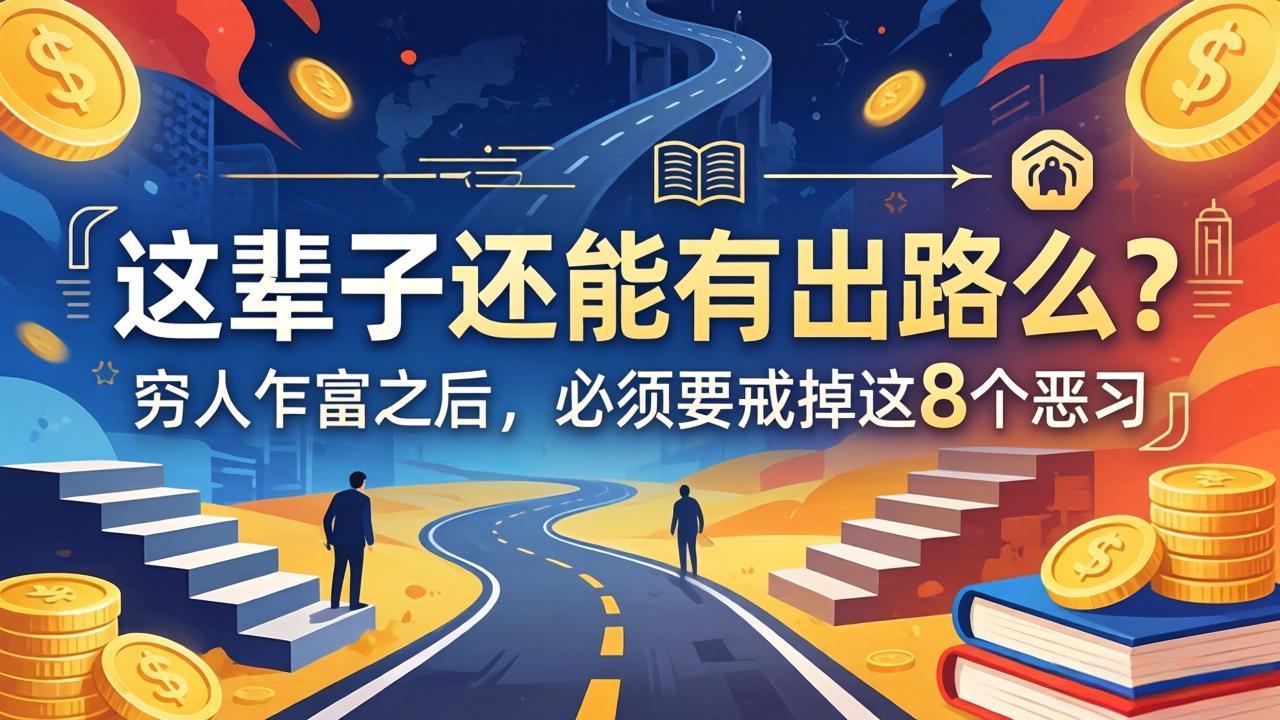关于人生两篇付费文章【这辈子还能有出路么？】【穷人乍富之后，必须要戒掉这8个恶习】-优优云网创