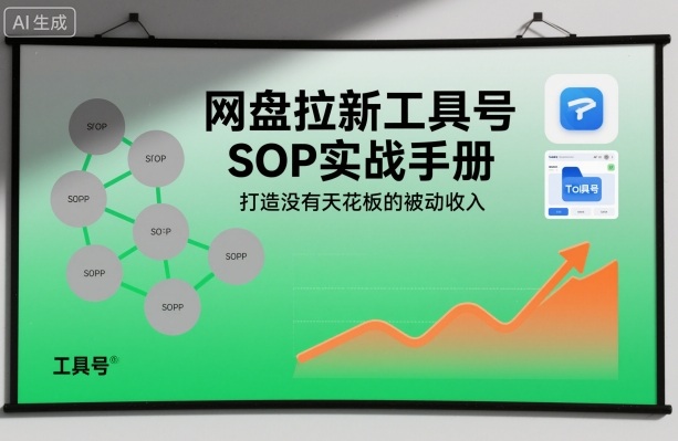 网盘拉新工具号SOP实战手册,打造没有天花板的被动收入-优优云网创