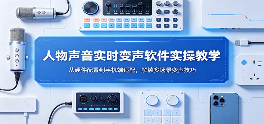人物声音实时变声软件实操教学：从硬件配置到手机端适配，解锁多场景变声技巧-优优云网创