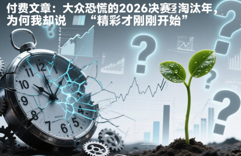 付费文章：大众恐慌的2026决赛淘汰年，为何我却说“精彩才刚刚开始”？-优优云网创