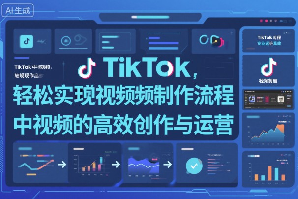 TikTok中视频制做流程，轻松实现Tk中视频的高效创作与运营-焱冰网创资源库