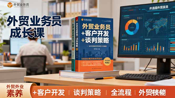 外贸业务员成长课:职业素养+客户开发+谈判策略、掌握全流程外贸技能-云网创