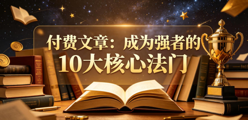 付费文章：成为强者的10大核心法门-优优云网创