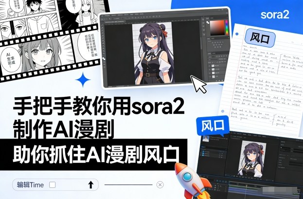 手把手教你用sora2制作AI漫剧，助你抓住AI漫剧风口-优优云网创