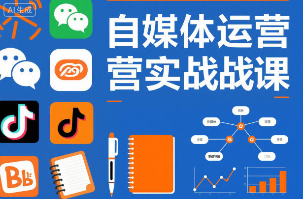 自媒体运营实战课，掌握一套系统的自媒体运营底层方法论，成为优秀的内容创作者-优优云网创
