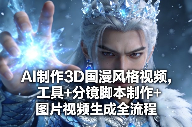 AI制作3D国漫风格视频，工具+分镜脚本制作+图片视频生成全流程-优优云网创