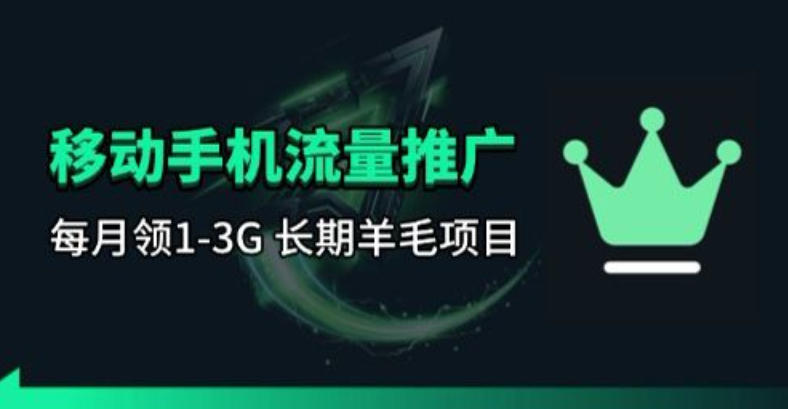 手机流量领取推广_每月一轮，刚需类的长期项目-优优云网创