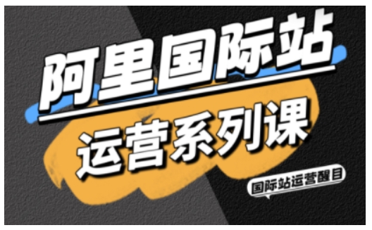 阿里国际站运营系列课，涵盖精准引流、直通车与全站推实战SOP，搭配AI效率工具包与高阶增长玩法(更新)-优优云网创