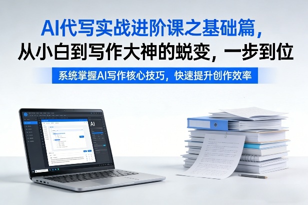 AI代写实战进阶课之基础篇，从小白到写作大神的蜕变，一步到位【揭秘】-优优云网创