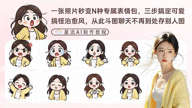 一张照片秒变N种专属表情包，三步搞定可爱搞怪治愈风，从此斗图聊天不再到处存别人图-优优云网创