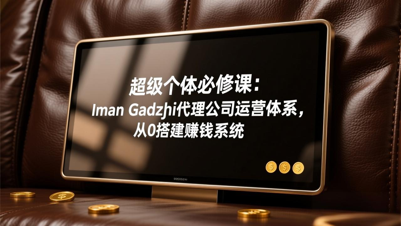 超级个体必修课：Iman Gadzhi代理公司运营体系，从0搭建赚钱系统-优优云网创