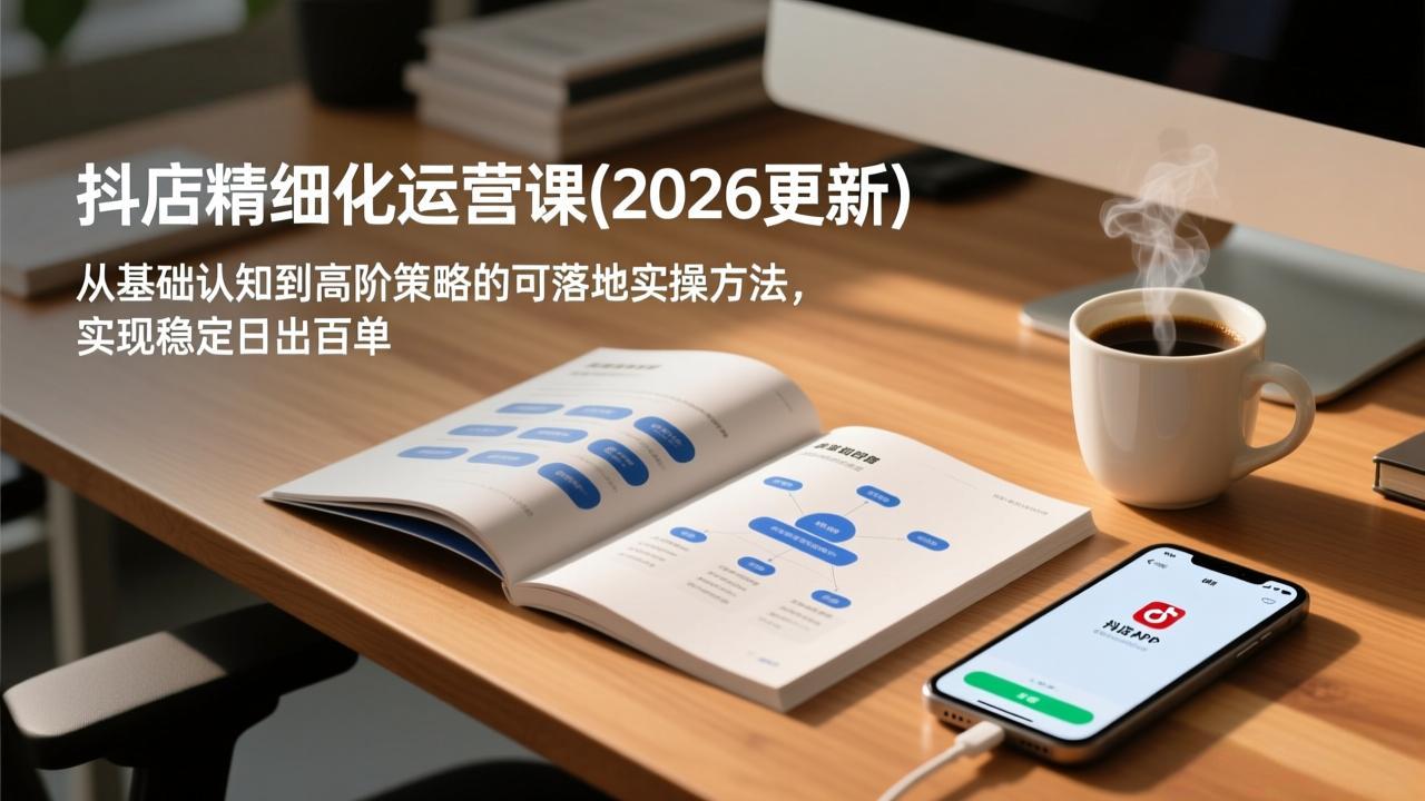 抖店精细化运营课(2026更新-优优云网创